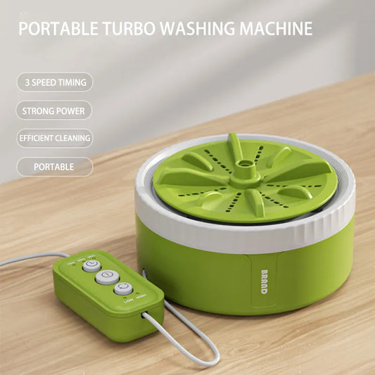 3 Speed Timing Mini Portable Washing Machine USB Rotating Turbine
