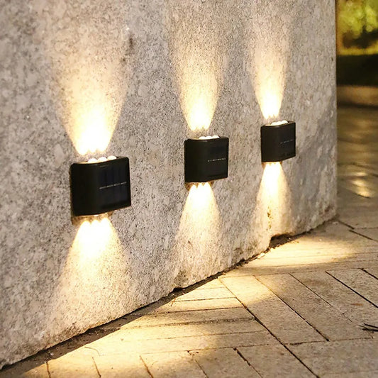 Outdoor Solar LED Wall Lights Waterproof Led Solar Lamp For Garden Streets