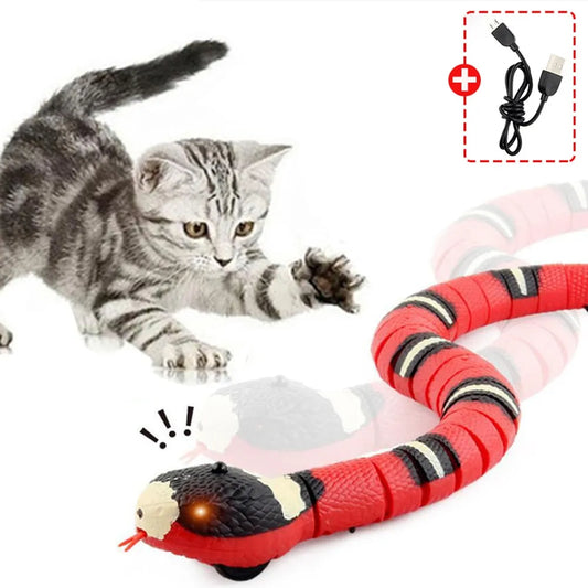 Smart Sensing Cat Toys Interactive Automatic Electronic Snake
