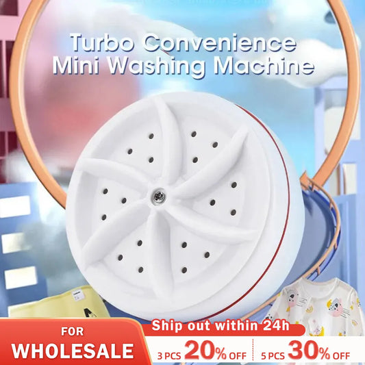Mini Washing Machine USB Rotating Turbine Portable Washing Machine
