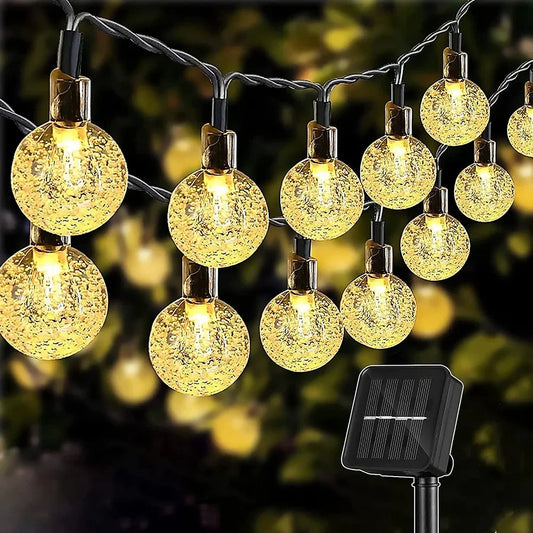 String Light Solar 100 LEDs Fairy Lights Outdoor Garden