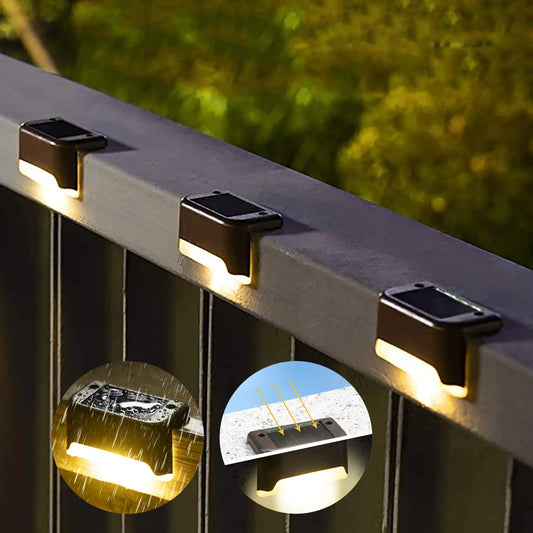 Solar LED Lights Outdoor Garden Light Deck Lamp Solar Stairs Light Waterproof