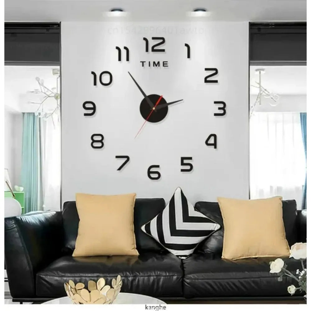Modern Design Large Wall Clock 3D DIY Quartz Clocks