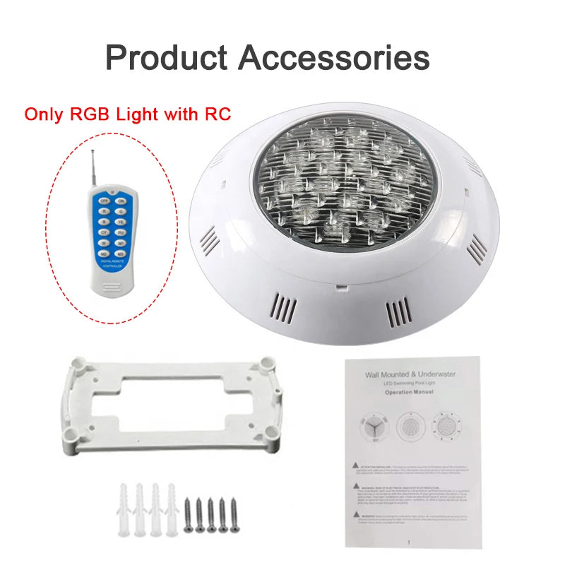 18/24/36/45W Swimming Pool Light with Remote Controller