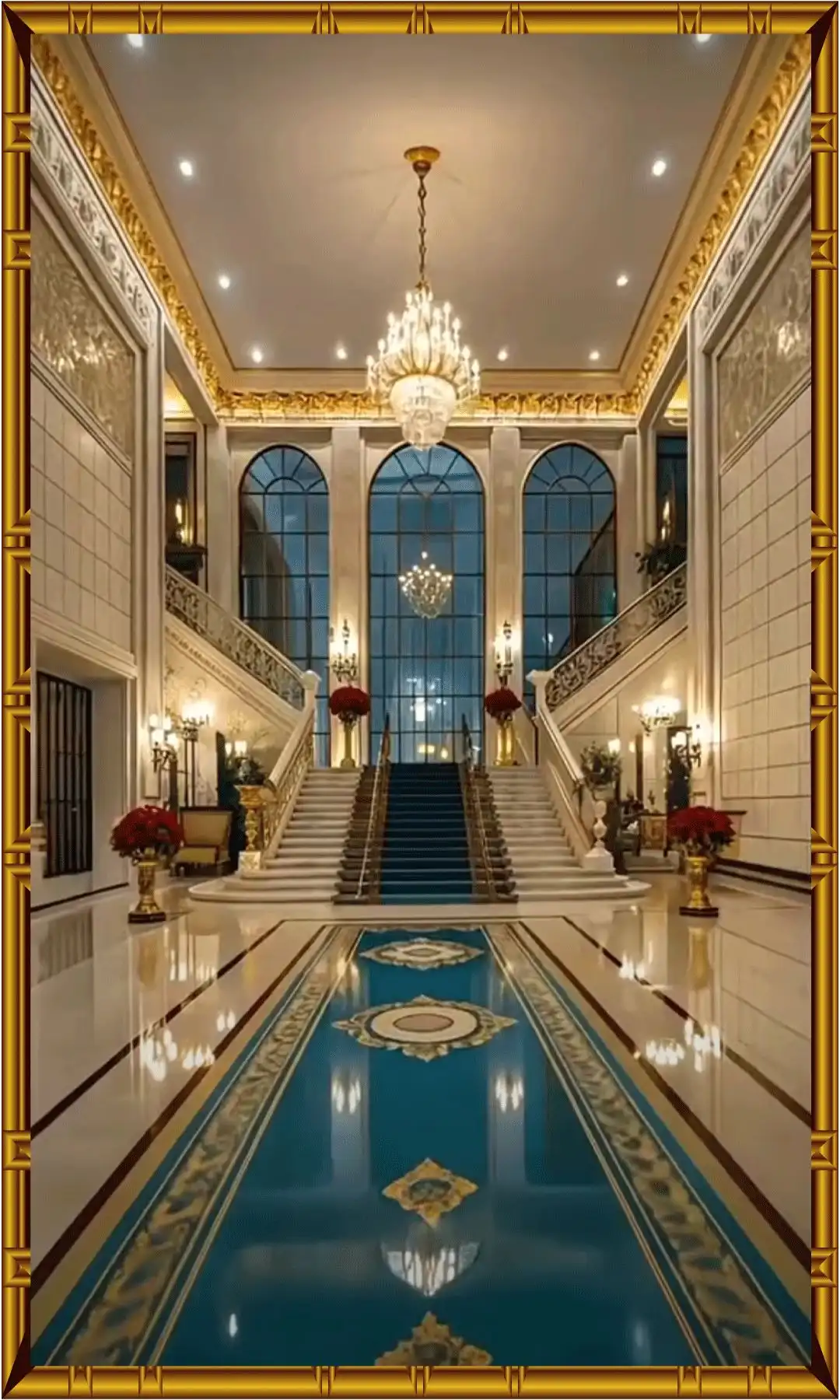 Contemporary home decor with modern textures and lighting