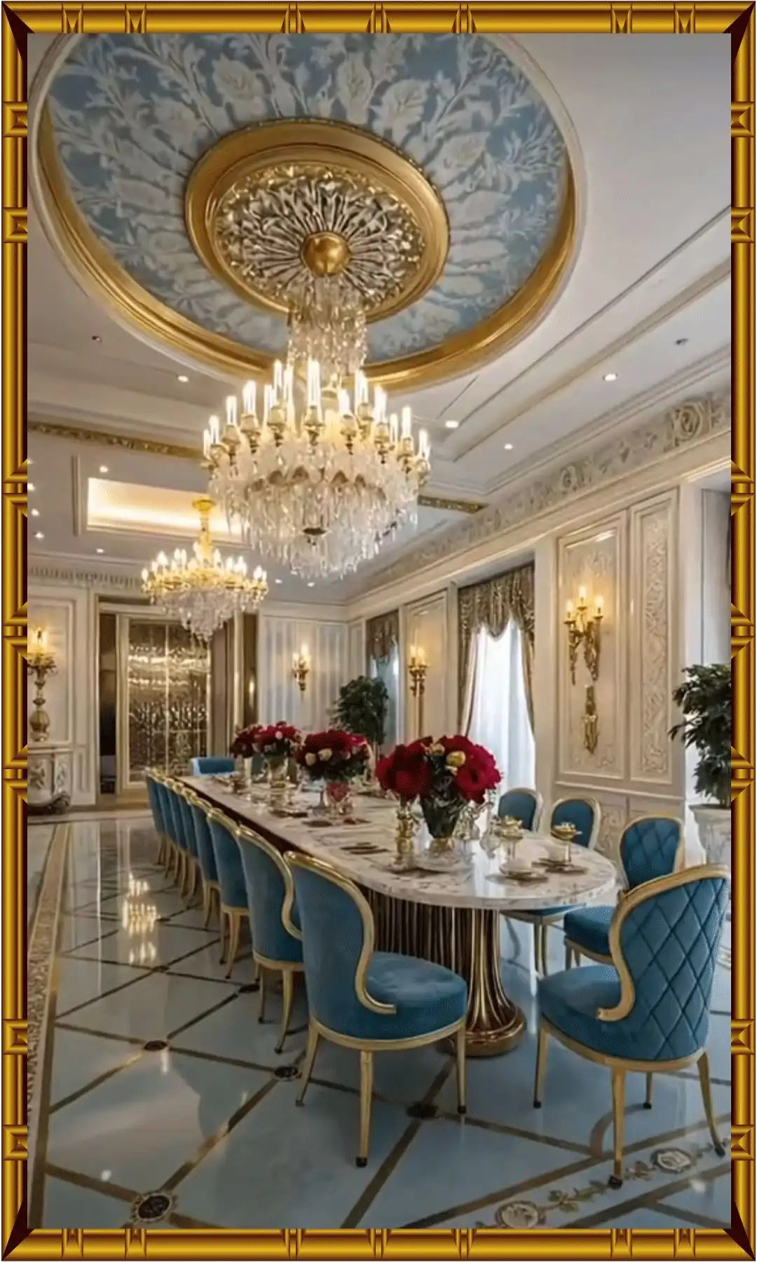 Elegant dining interior decor with refined furniture and soft color tones