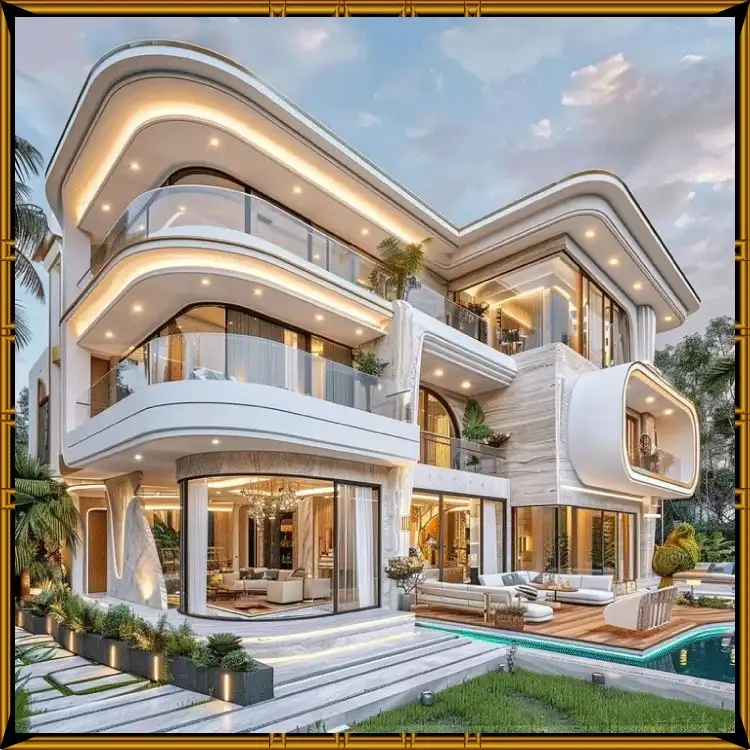 Home construction final structure nearing completion