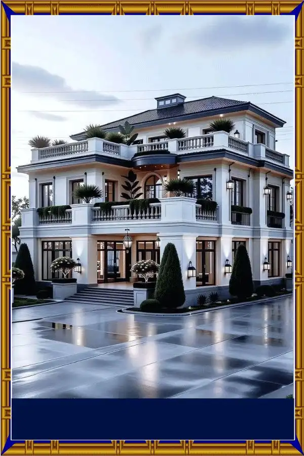 Lovely home exterior paint with attractive color combination and clean finish