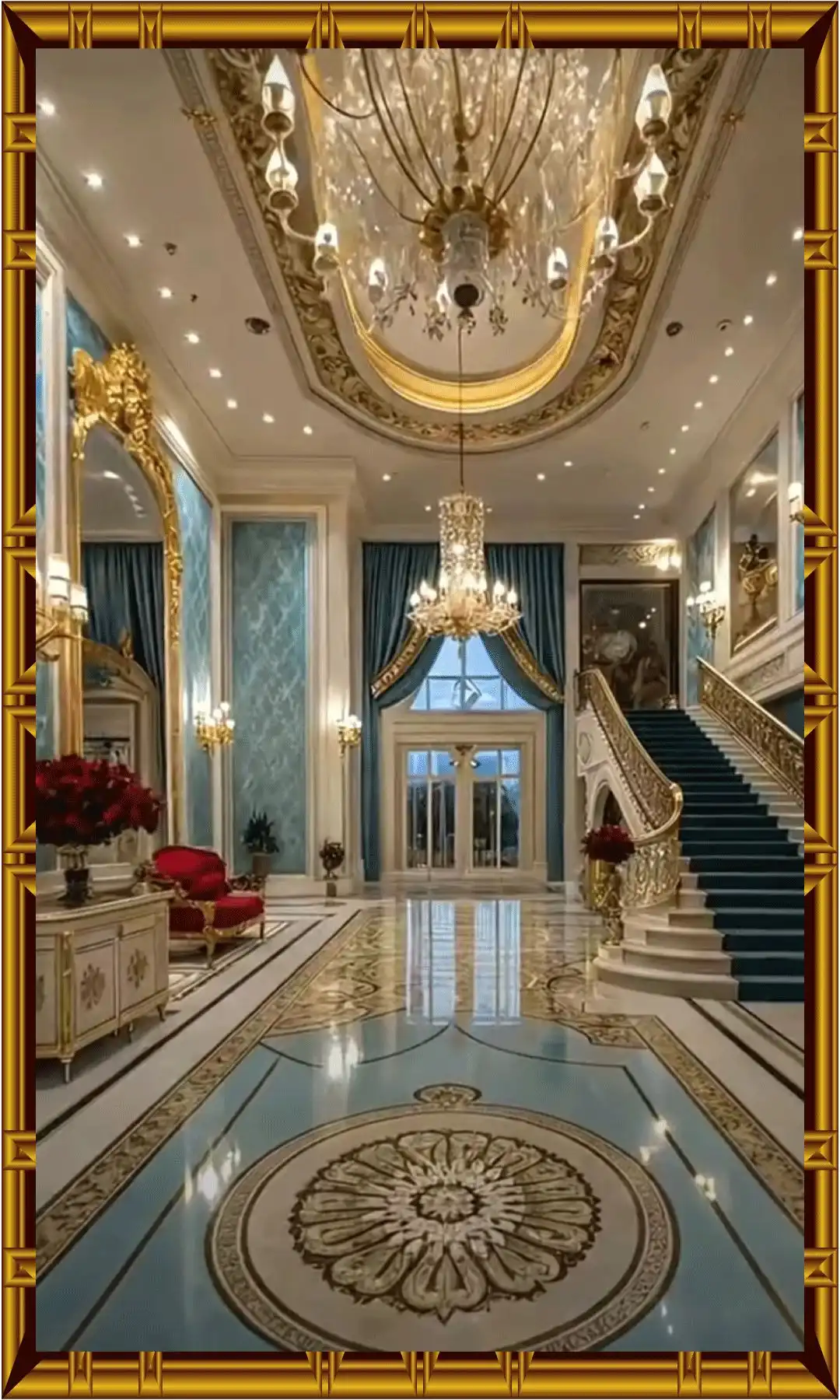 Luxury interior flooring with premium material and polished surface