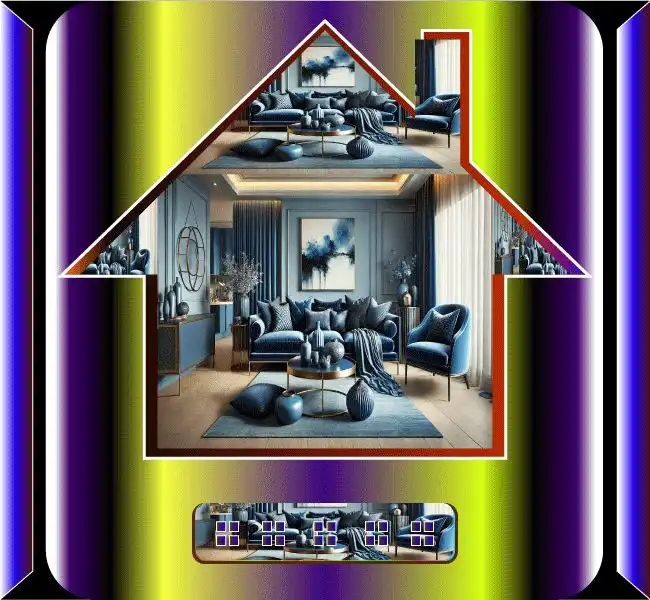 Modern interior wallpaper design with clean patterns