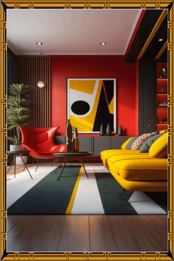 Stylish wallpaper interior design with elegant patterns and textures